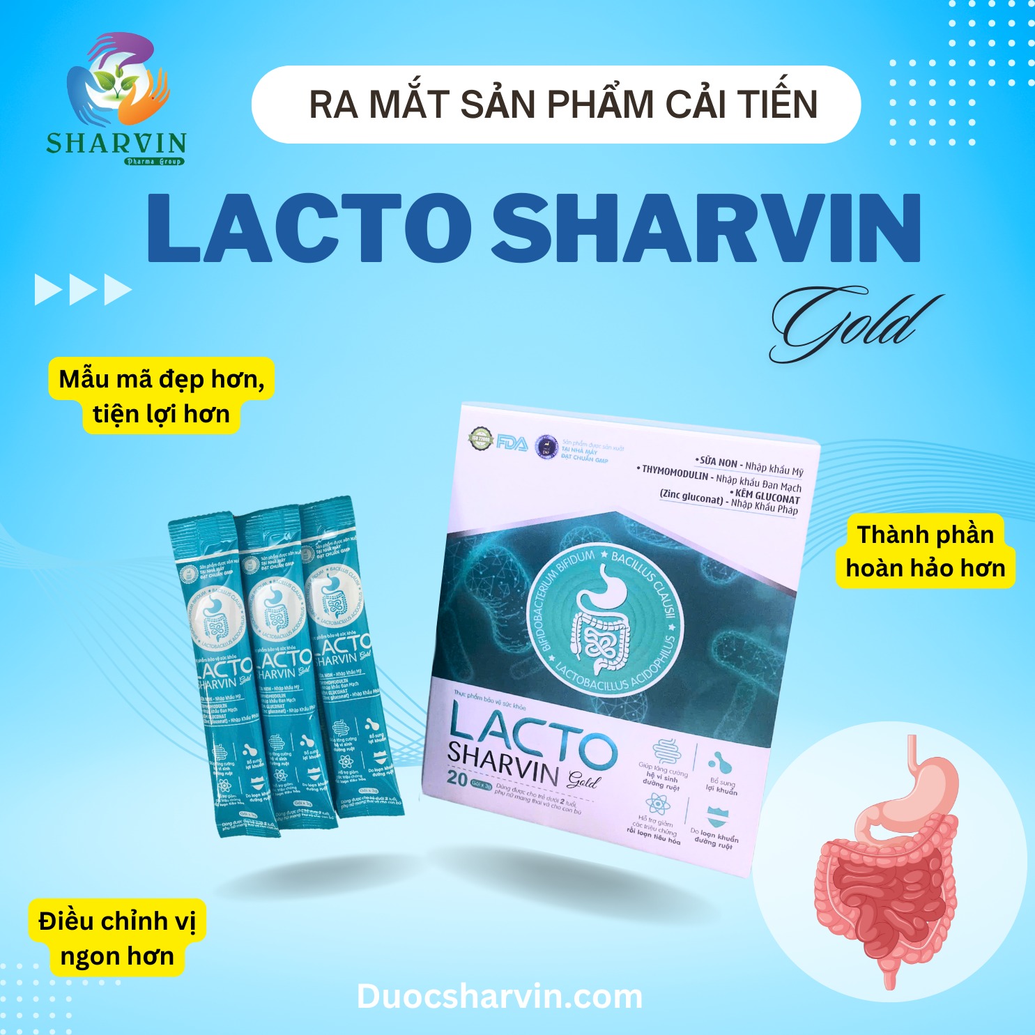 Dược Sharvin - Đột phá mới từ LACTO SHARVIN Gold – Cải... | Facebook