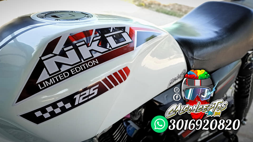 Calcomanías Emblema De Metal Para Tanque KZ 250-1300 – Par De 6.5 Pulgadas, Color Blanco, Autoadhesivas