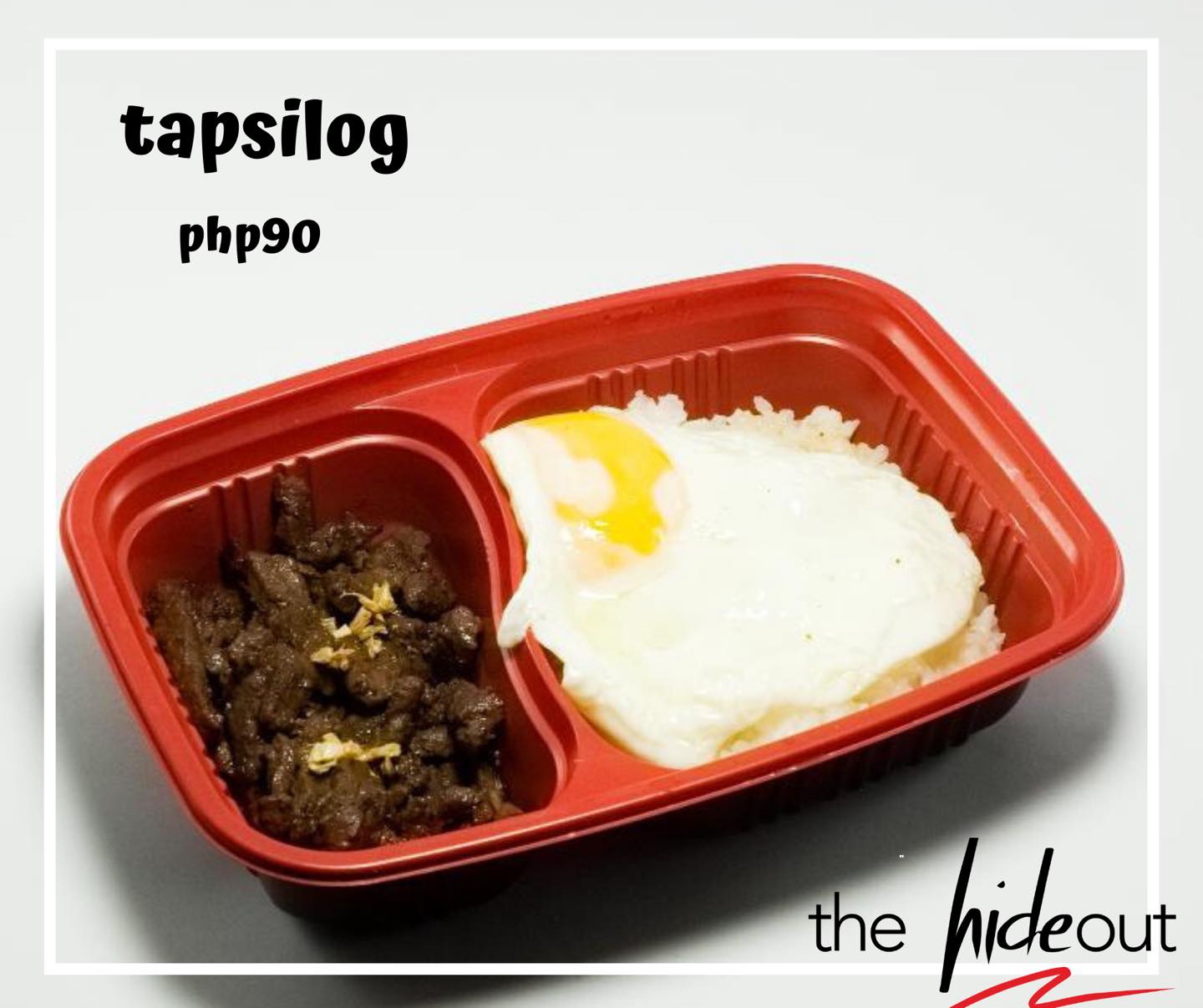 The HideOut - sirloin beef, sunny side up egg, at disenteng serving ng ...