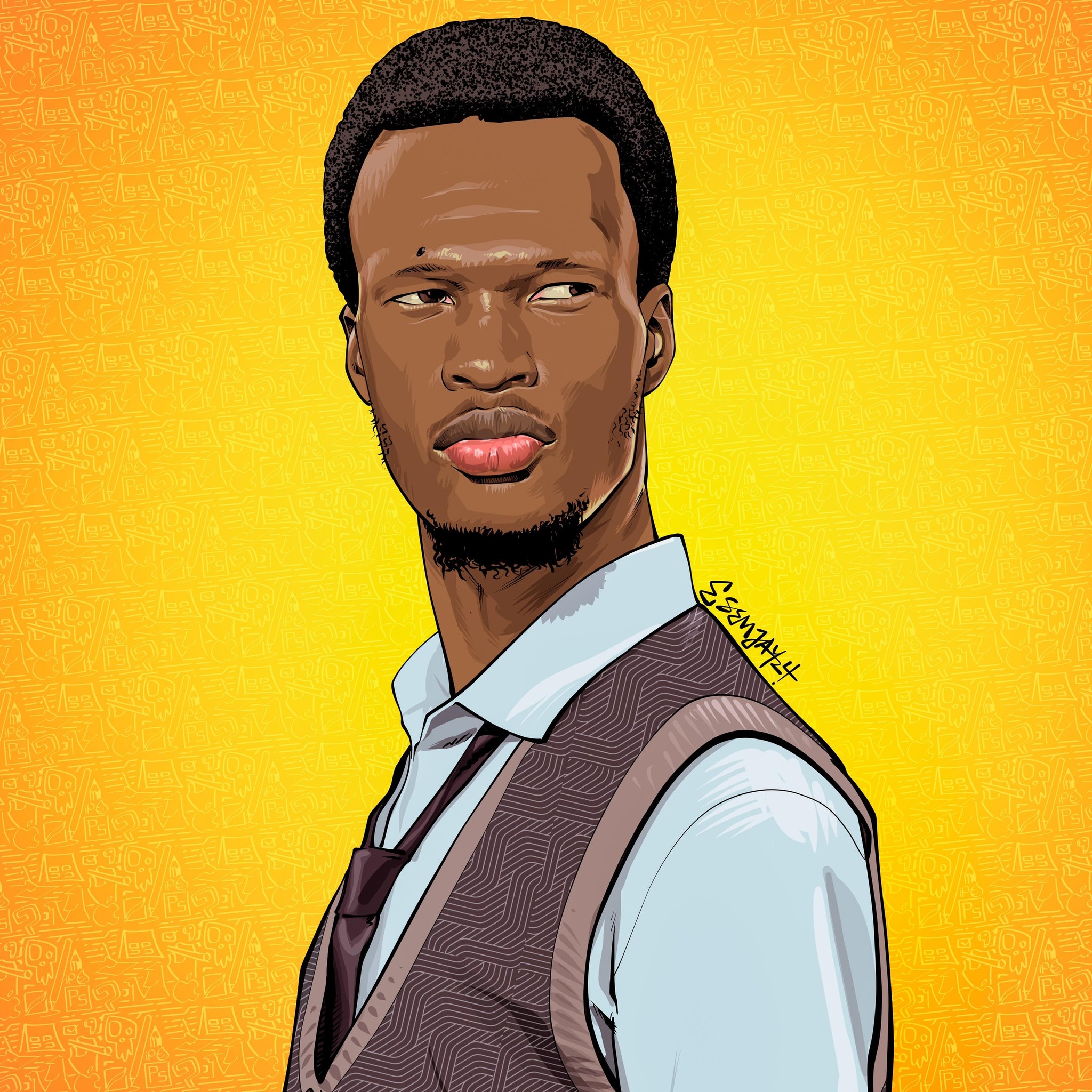 this illustration was AI generated? . I posted this yesterday. I got a ...