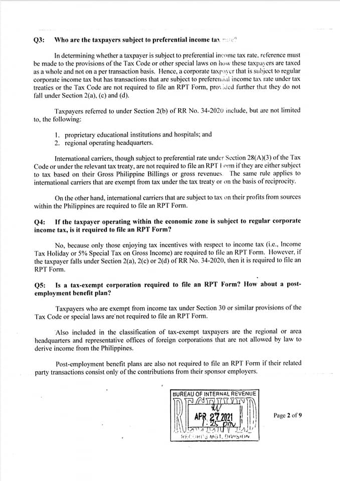 RMC No. 54-2021 -... - Tax & Accounting Center, Inc. | Facebook