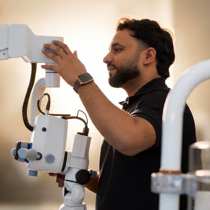Microscope-assisted treatment🔬🔬🔬🔬🔬🔬🦷 uses high-powered optical ...