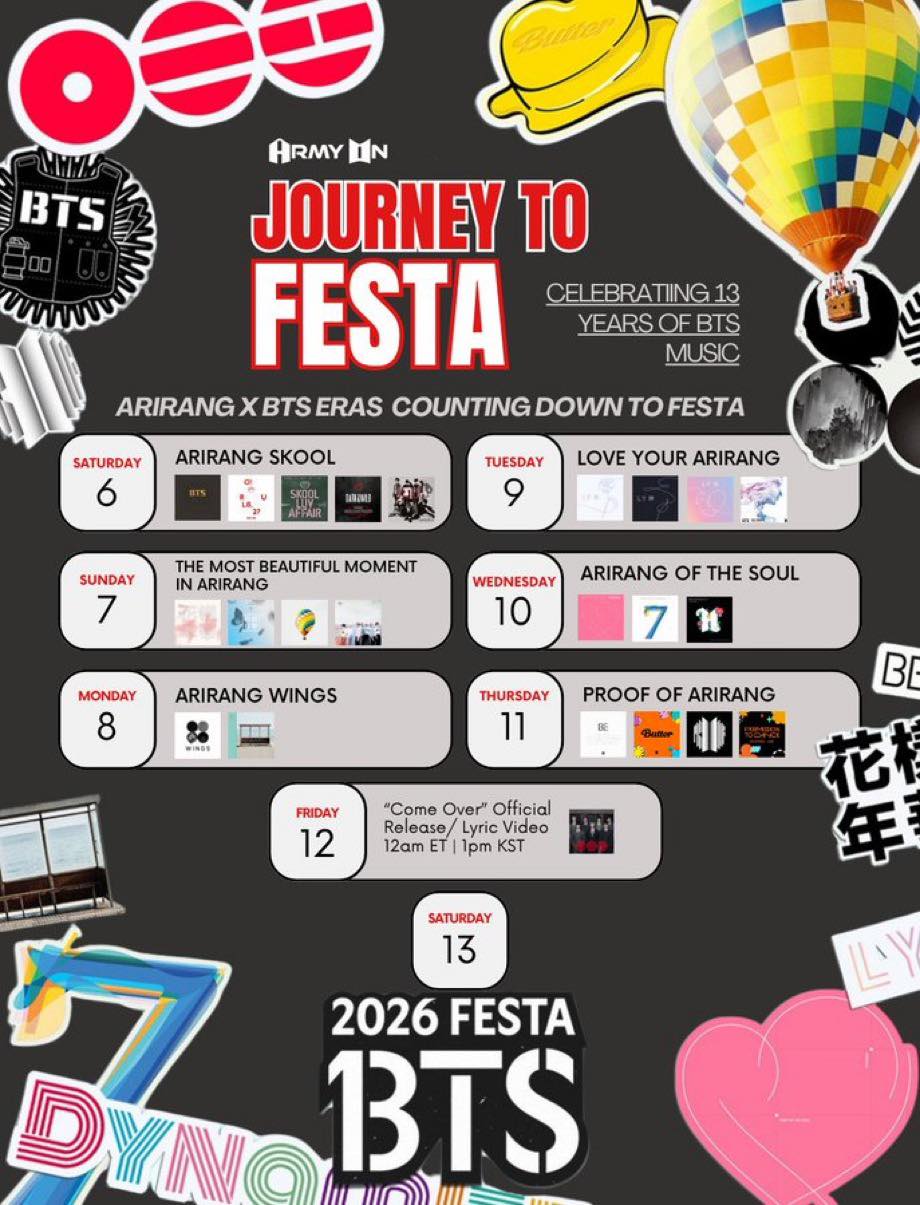 💜🎉 BTS FESTA 2026 is officially here! BTS is celebrating 13