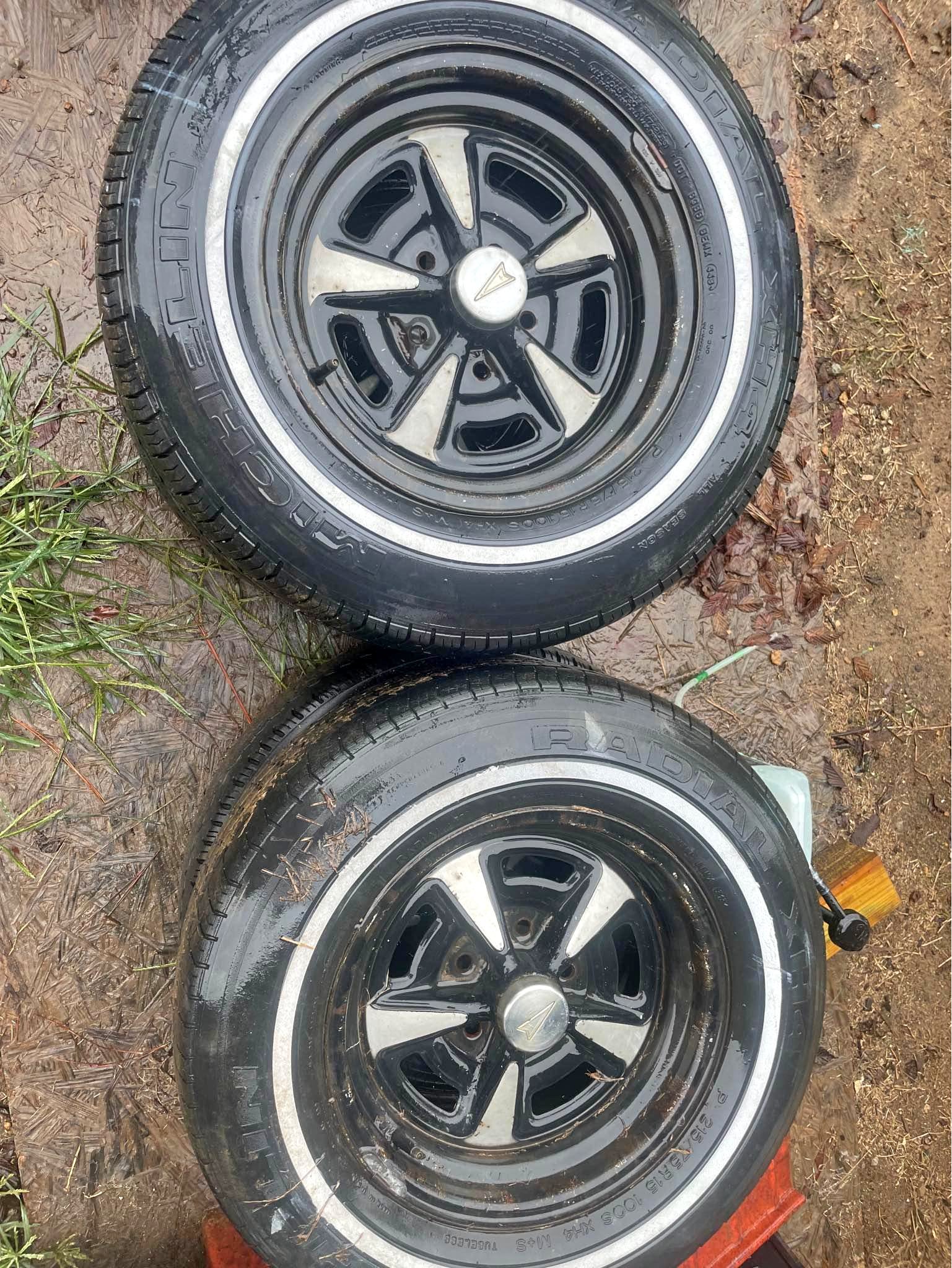 1977 Pontiac Rally II RIMS ONLY!!! 4 rims - 15x7-$200, bolt pattern 5-4 ...
