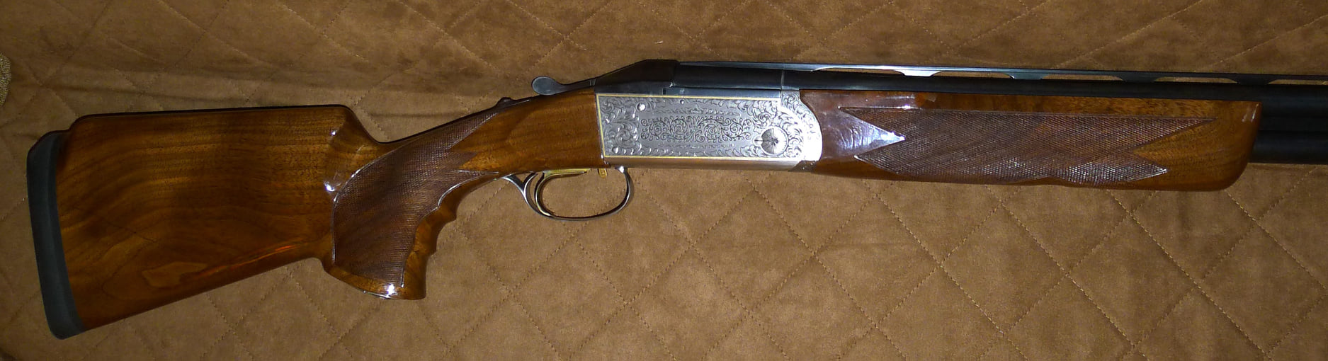 This new Krieghoff K-80 Parcours-X with Gold Plantation Scroll is