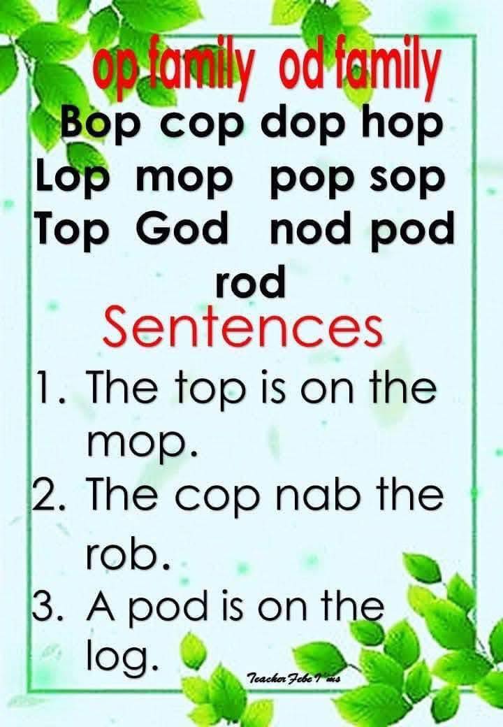 Renu Bala - Cvc words with sentences ️ Make reading easy🤗... | Facebook