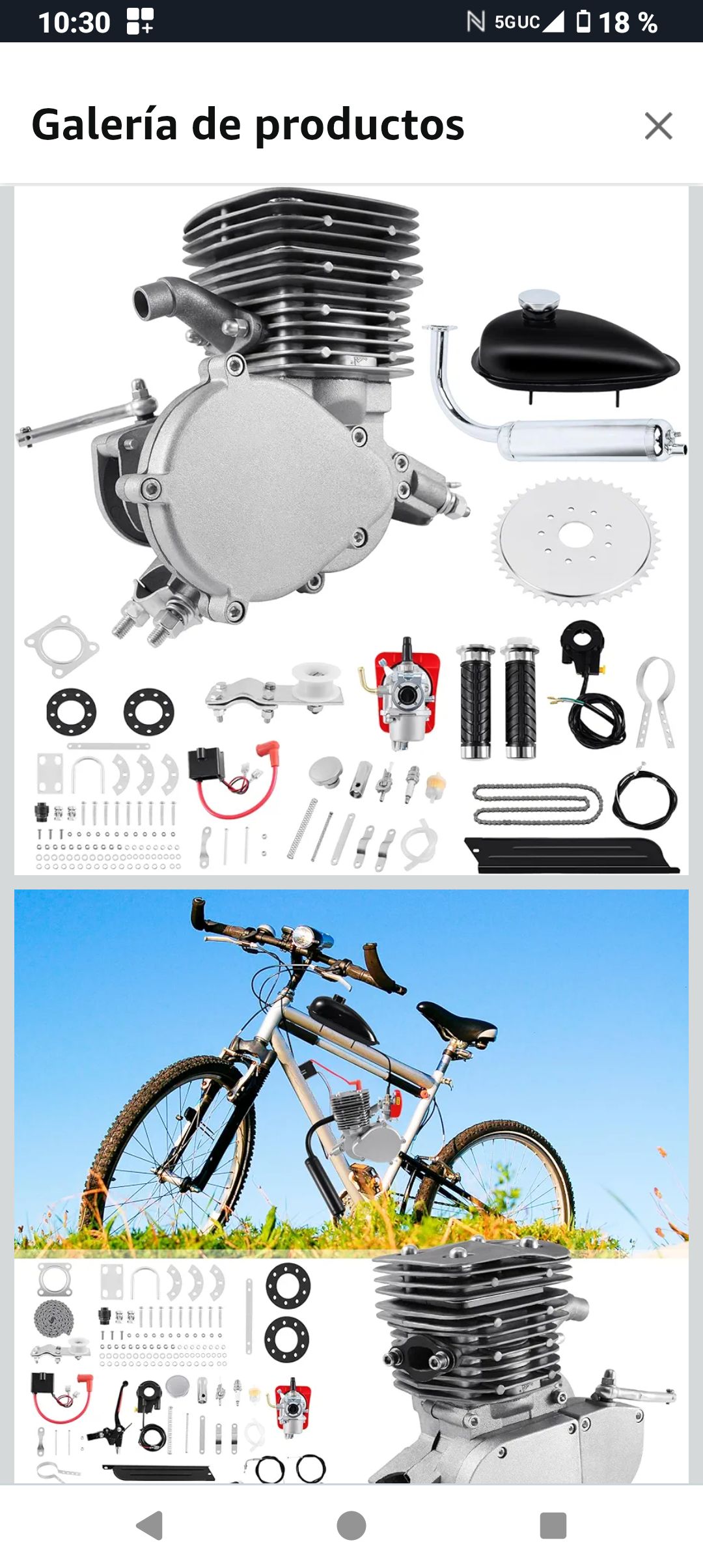 80cc 2-Stroke Gas Motorized Bicycle Engine Kit - | Ubuy
