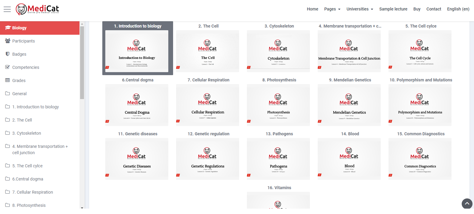 MediCat - Online pre-medical course