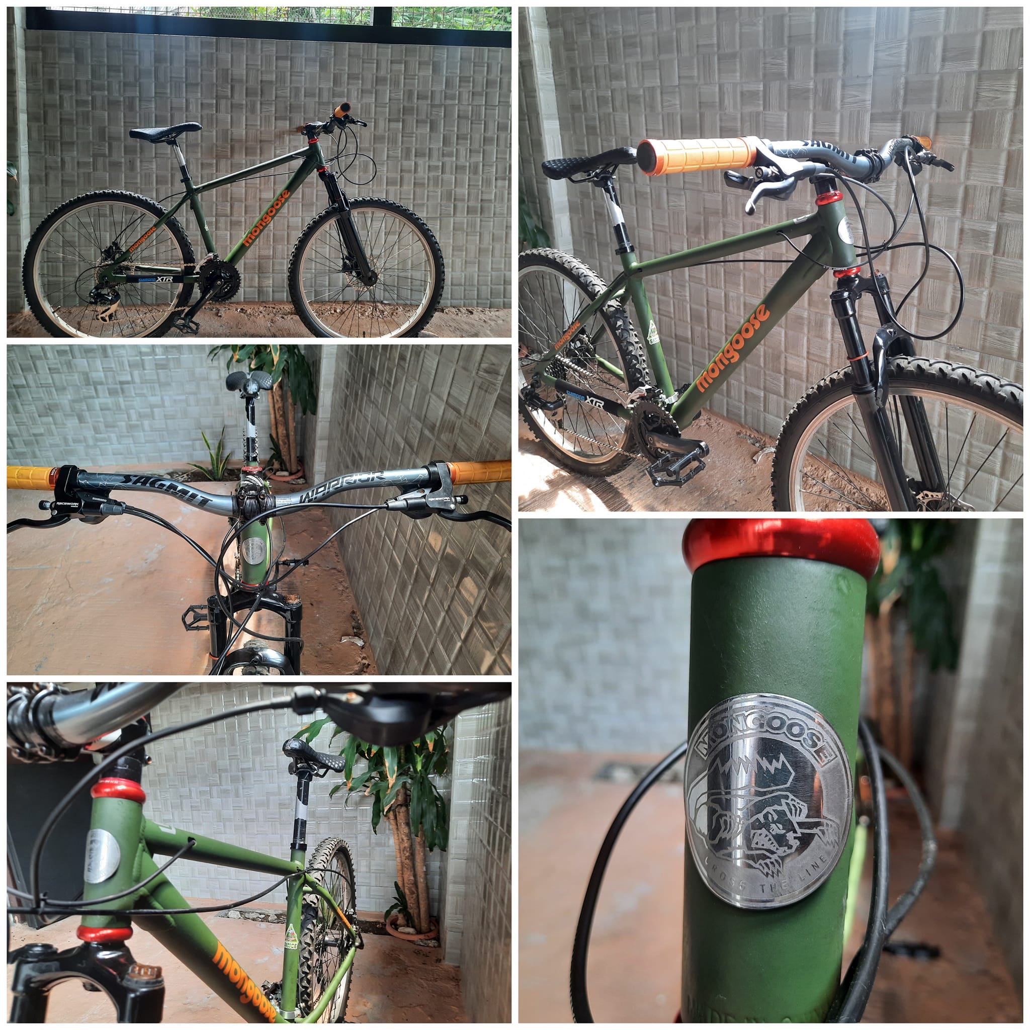 Mongoose IBOC 1996 bicycle for deep cleaning and restoration