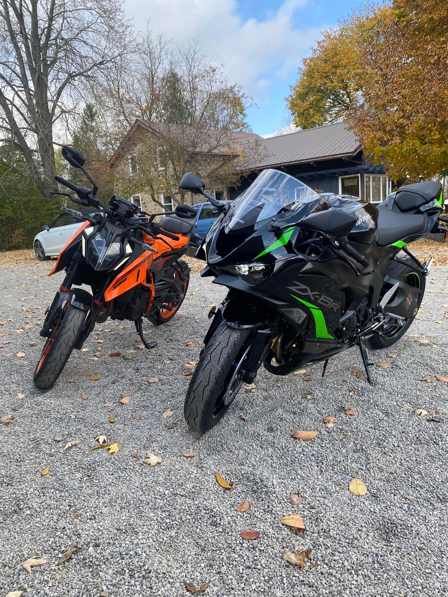 Picked up my 2025 Kawasaki ZX6R bike