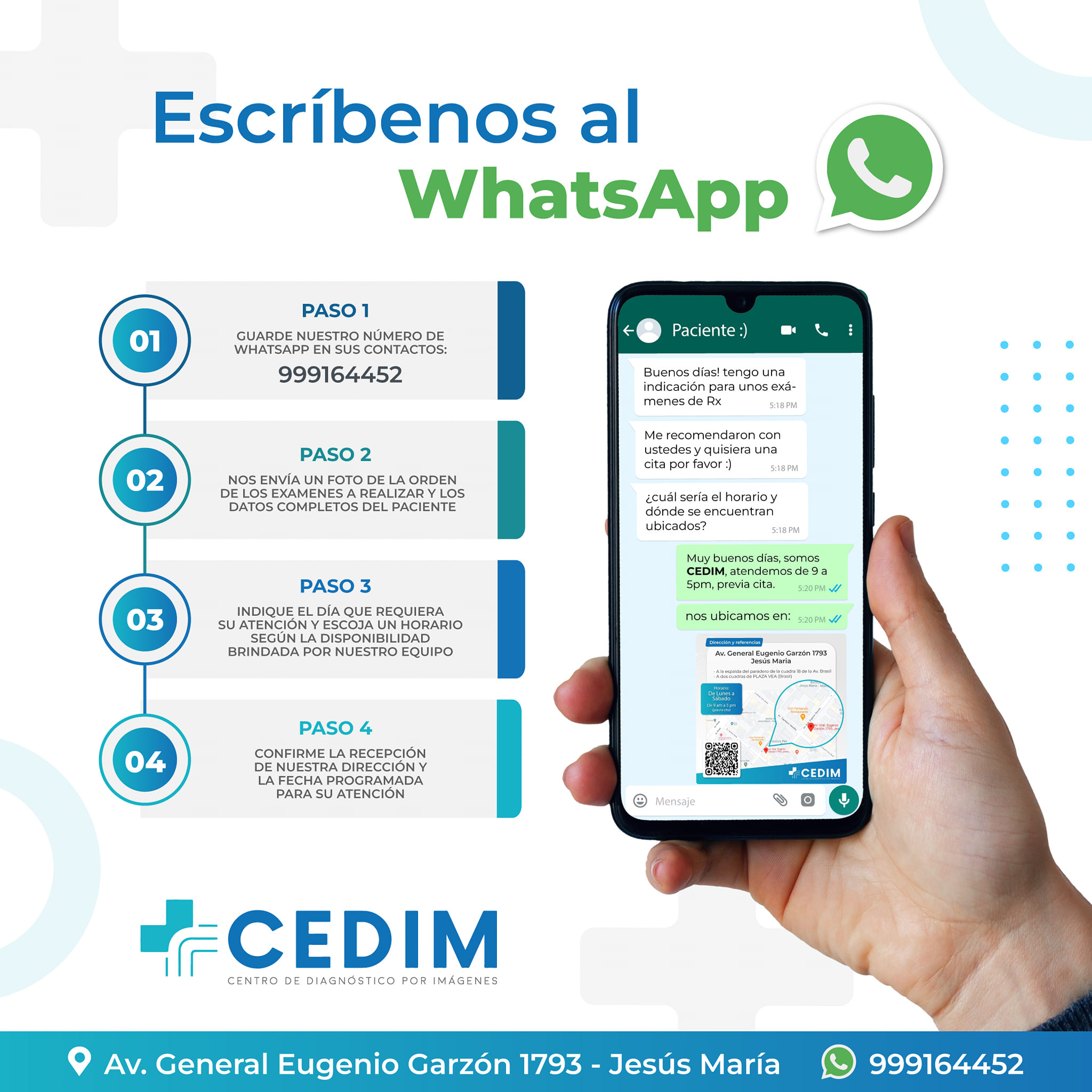 CEDIM - Contáctanos por WhatsApp, consúltanos las dudas... | Facebook