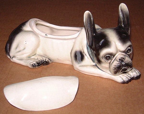 ブルドッグ キャンディコンテナ 1930 BULLDOG Dog Figural Victory
