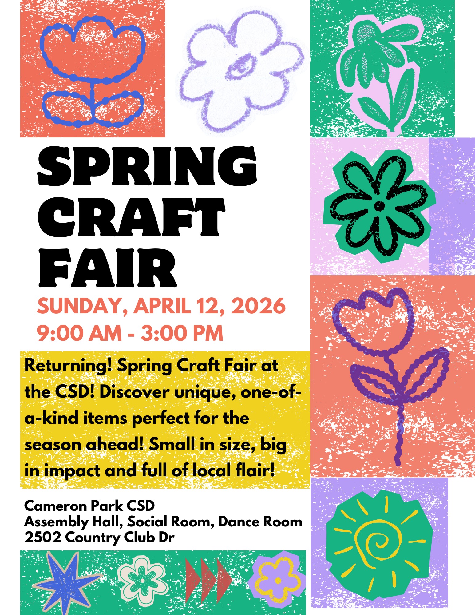 Cameron Park CSD - Spring Craft Fair 2026