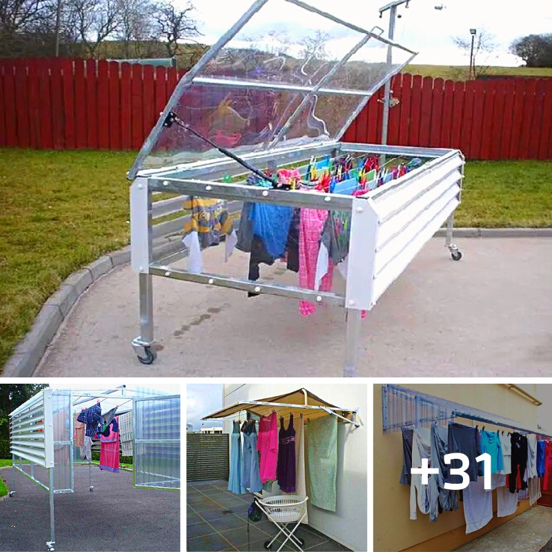 HOME IDEA - 31 Clothes Drying Rack Ideas for Outdoors