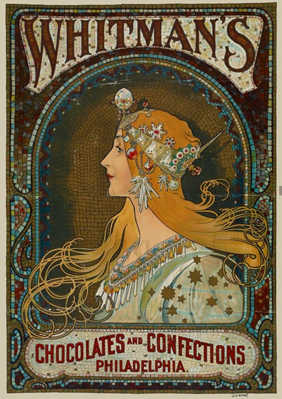 アルフォンスミュシャALPHONSE　MUCHA　CHOCOLAT IDEAL Chocolat Ideal', by Alphonse Mucha, 1897 🎨