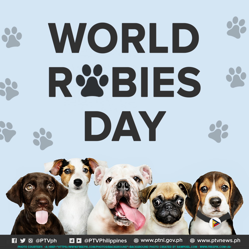 PTV - Let us, on World Rabies Day, help raise awareness...