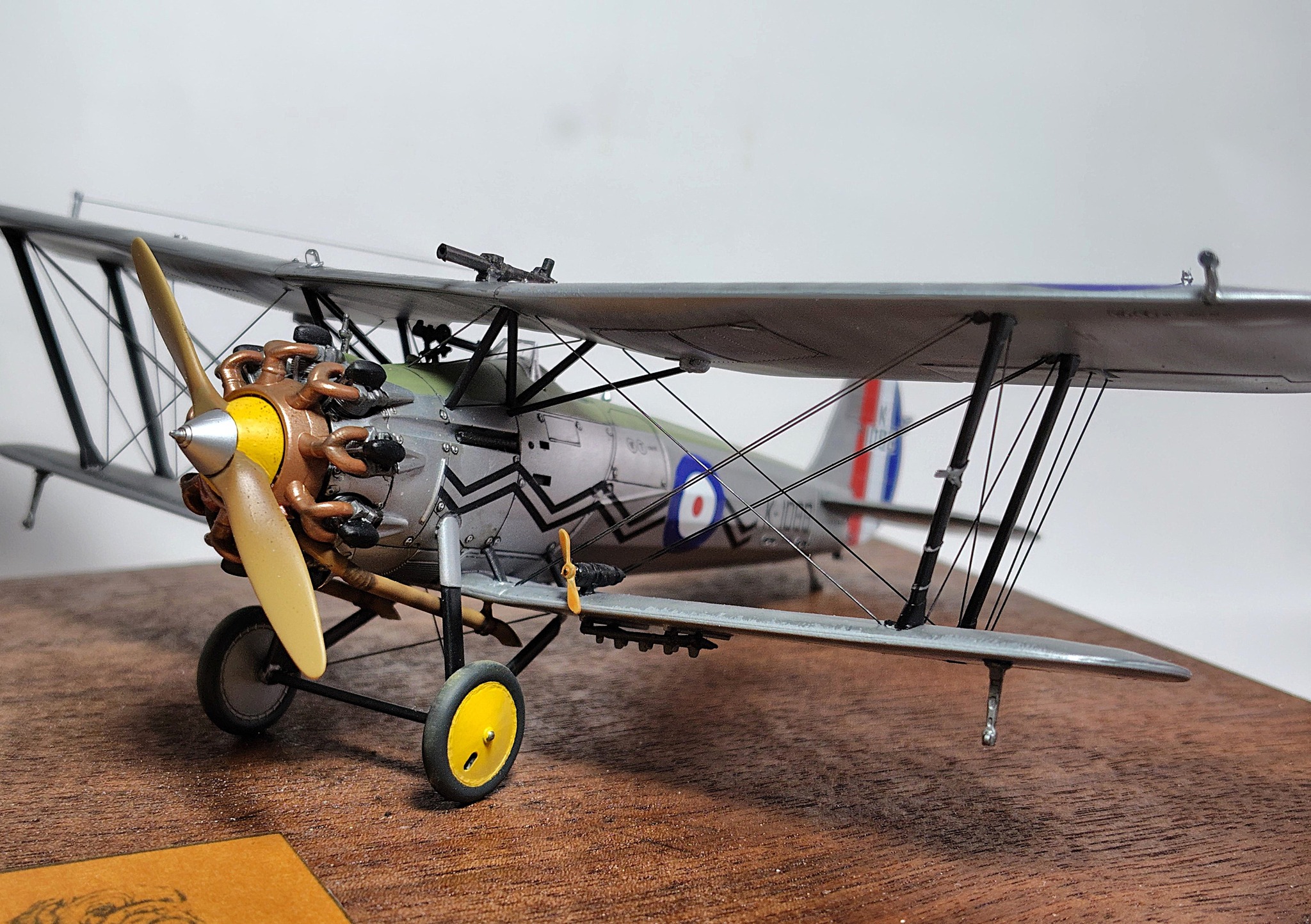 Completed Airfix 1/48 Bristol Bulldog Mk II model