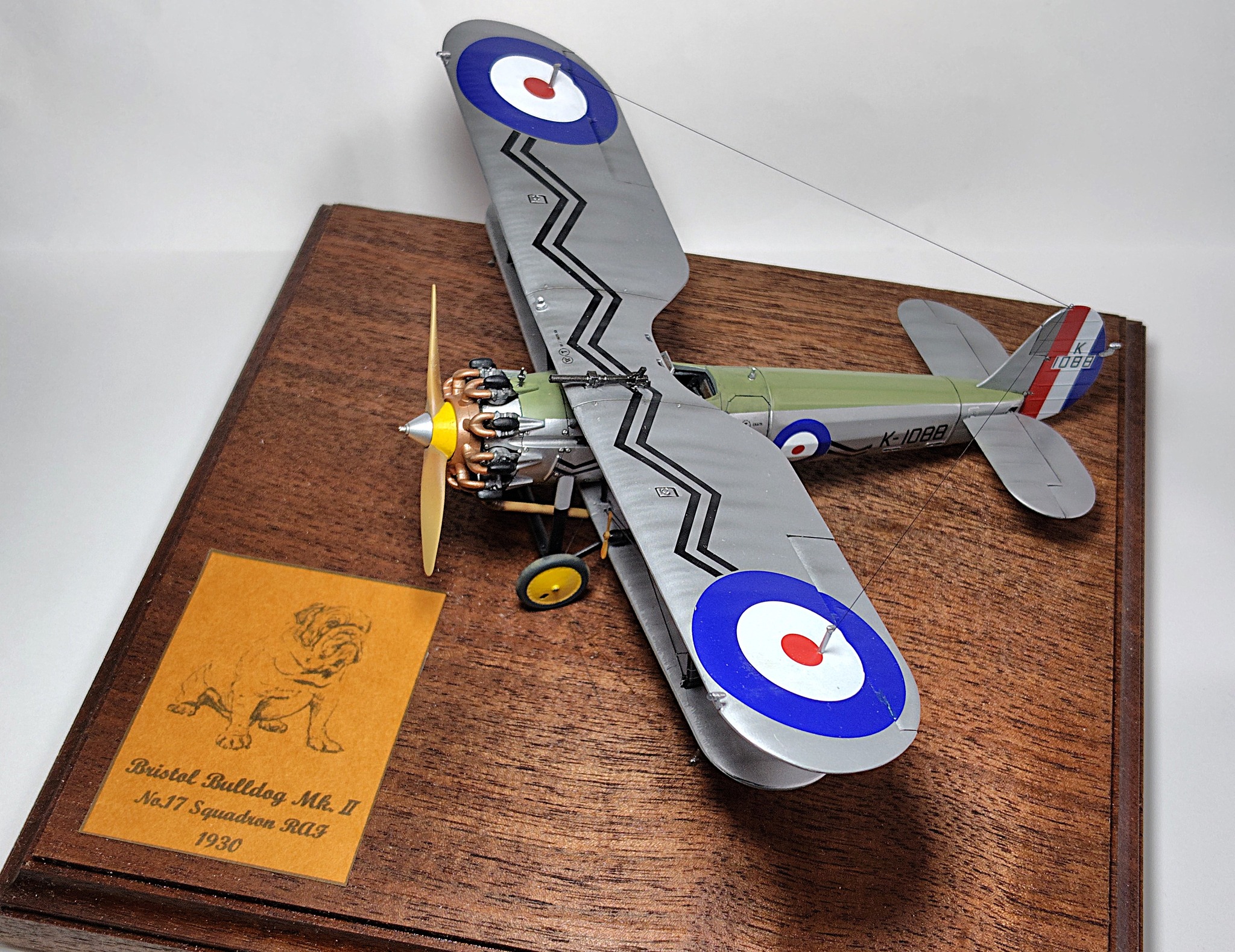 Completed Airfix 1/48 Bristol Bulldog Mk II model
