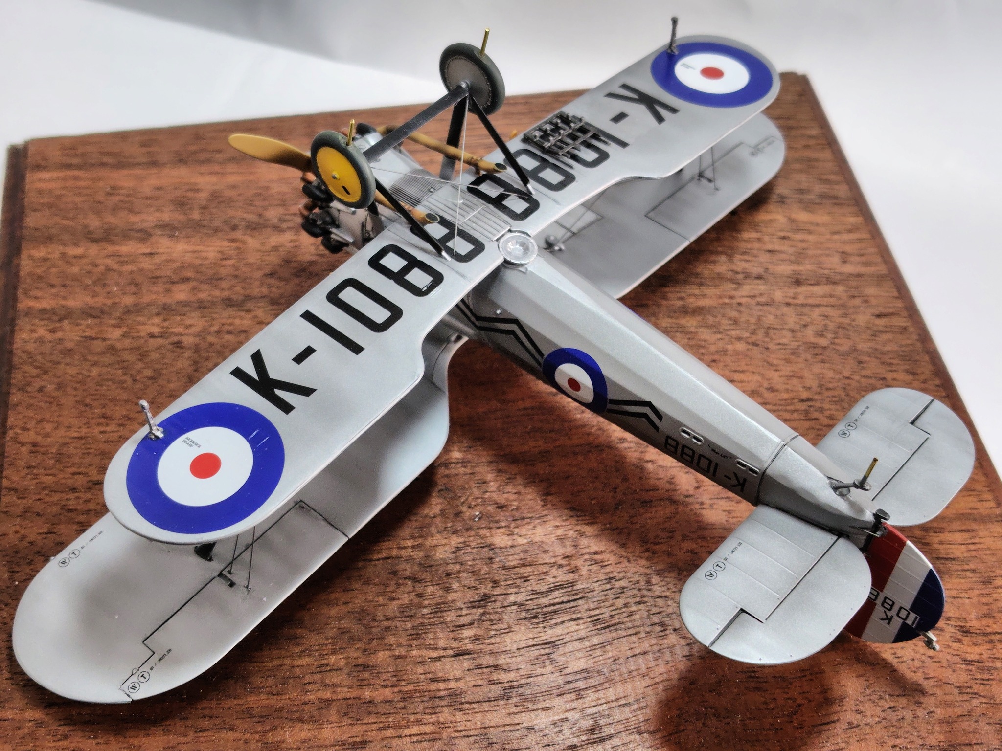 Completed Airfix 1/48 Bristol Bulldog Mk II model