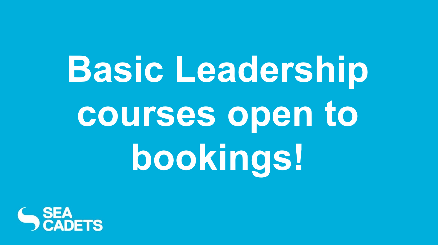 Sea Cadets Training - Basic Leadership is the last core module to ...