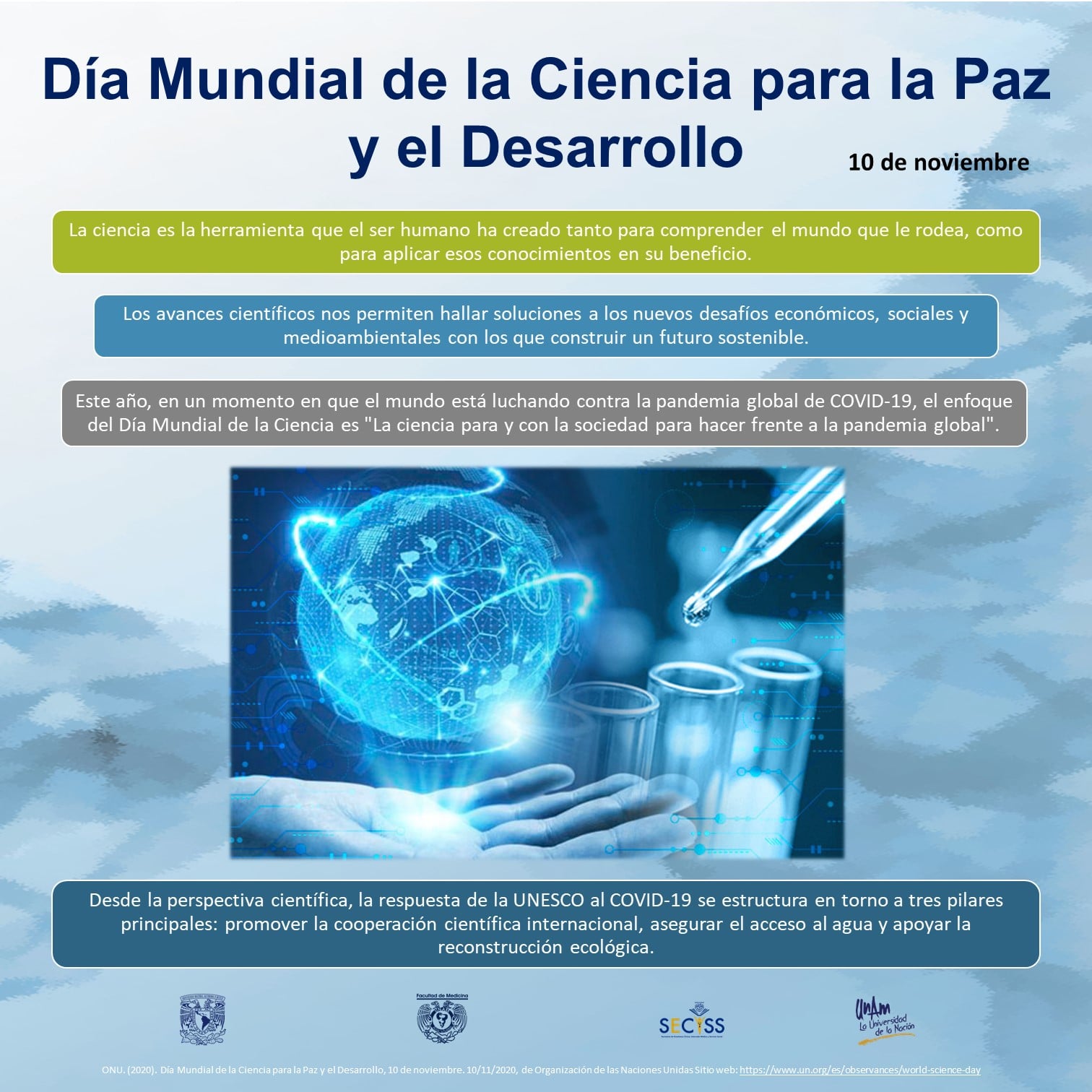 Día Mundial de la Ciencia para la Paz y el Desarrollo - 10 de noviembre ...