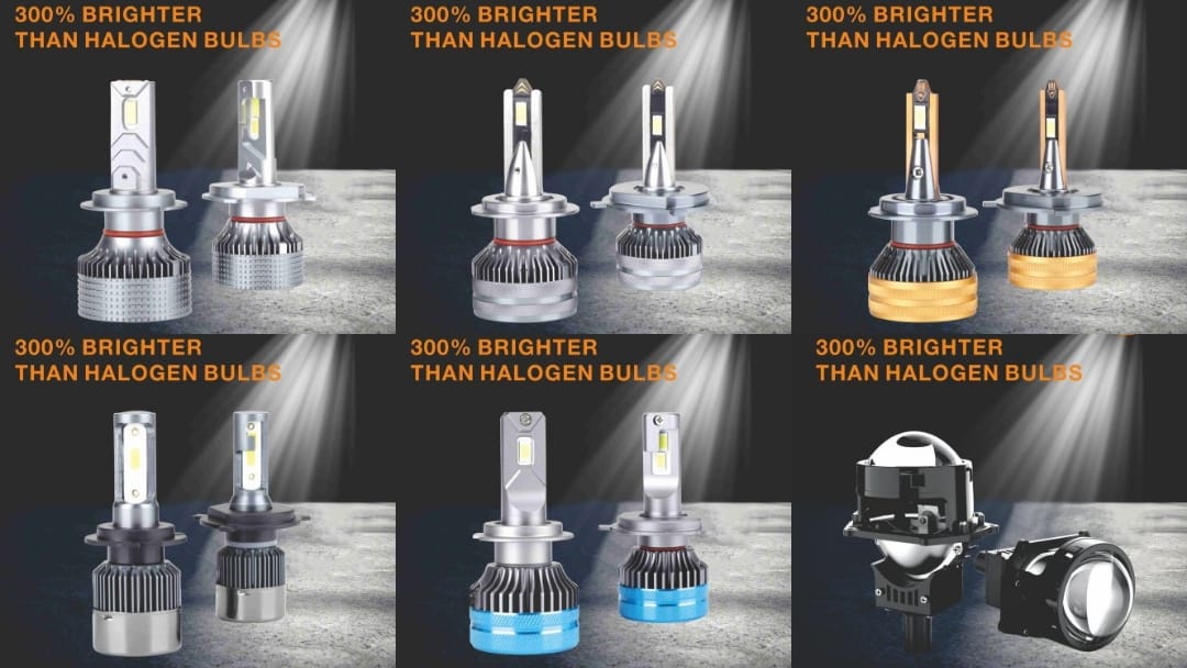 Car led headlight and car power inverter