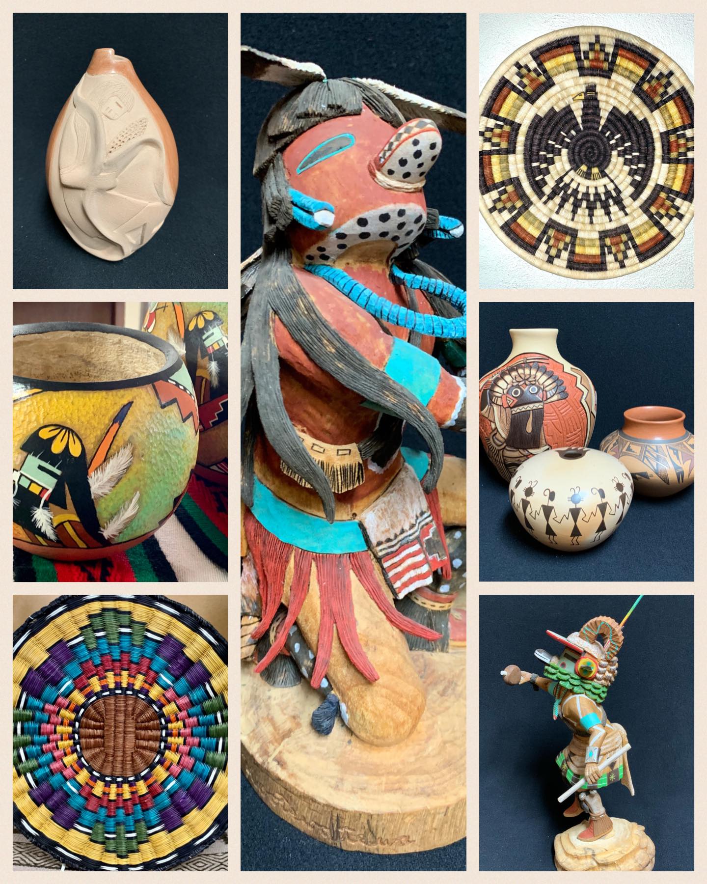 Hopi katsinas at the Heard Museum of Native American Art