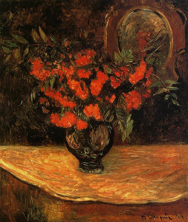 Paul Gauguin's bouquet de fleurs painting
