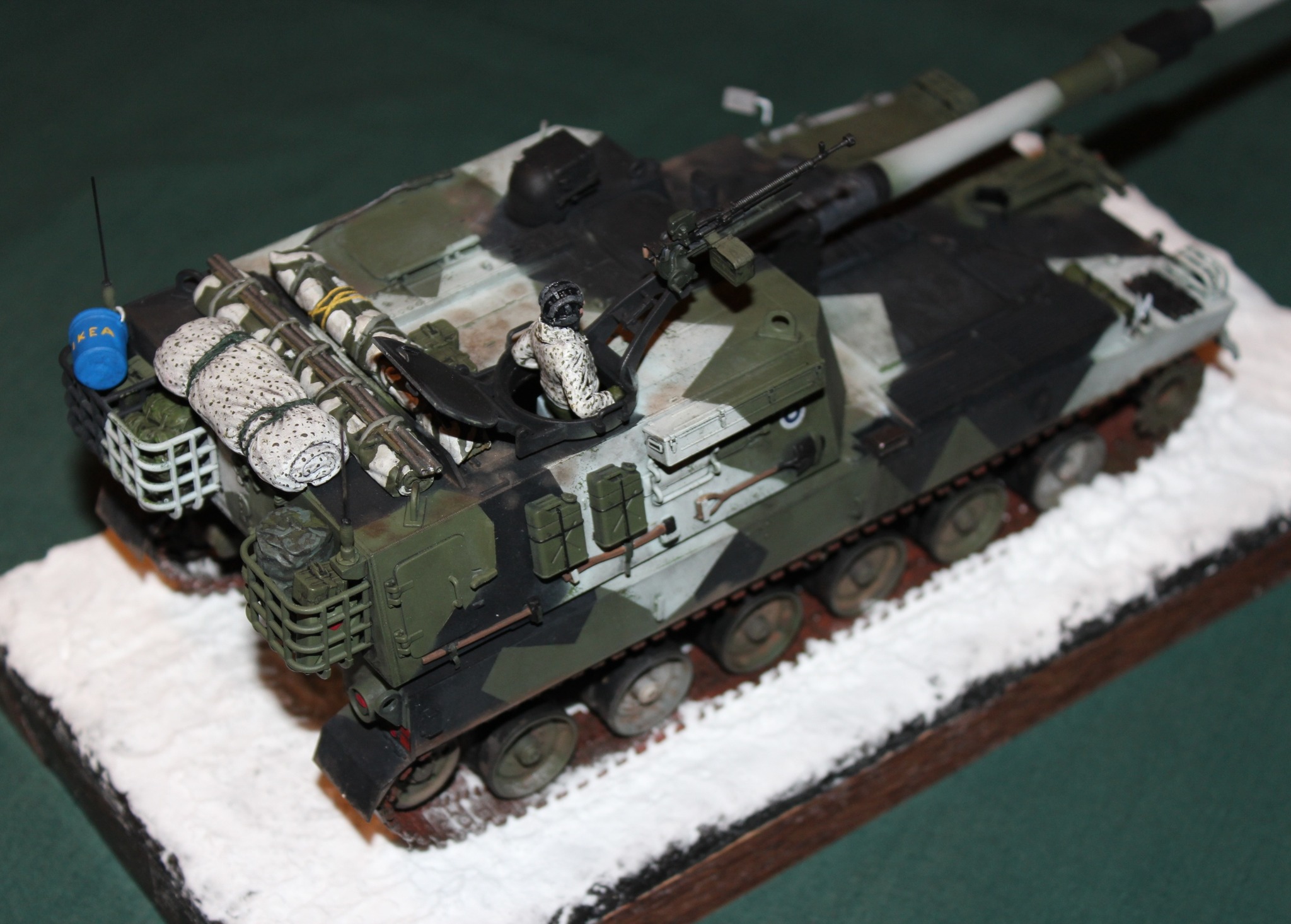 ACADEMY 1/35 アキリーズ M-12 155mm 2点セット Academy 1/35 Finnish Army 155mm howitzer kit review