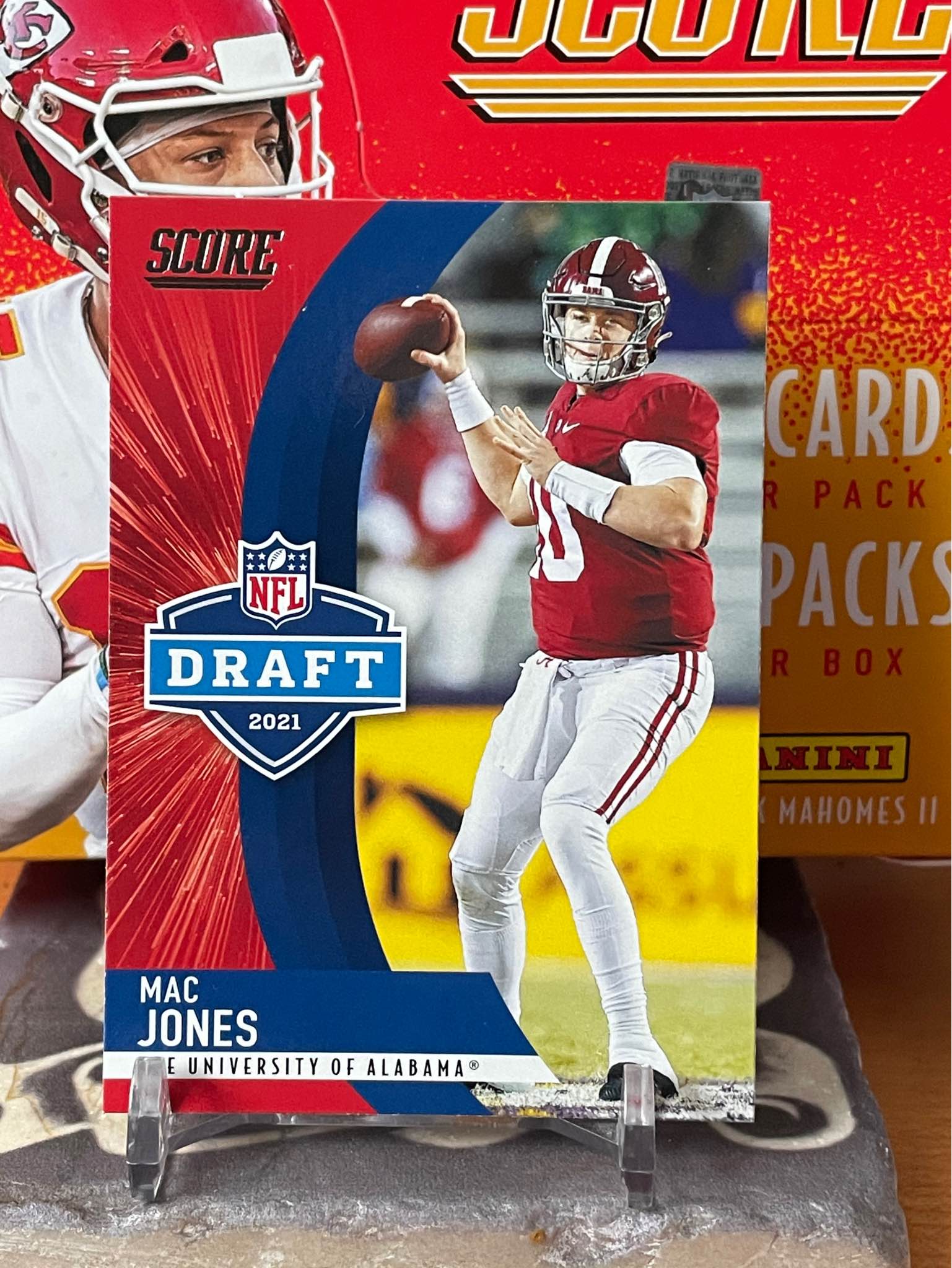 2021 Leaf Draft Mac Jones XRC Rookie Card – Alabama Crimson Tide / New England Patriots, Ungraded Mint