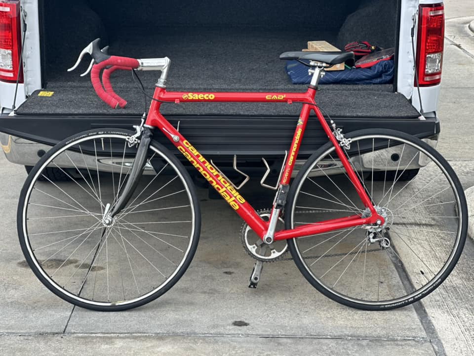 Mario Scirea's Cannondale CAAD3 Paris Roubaix bike