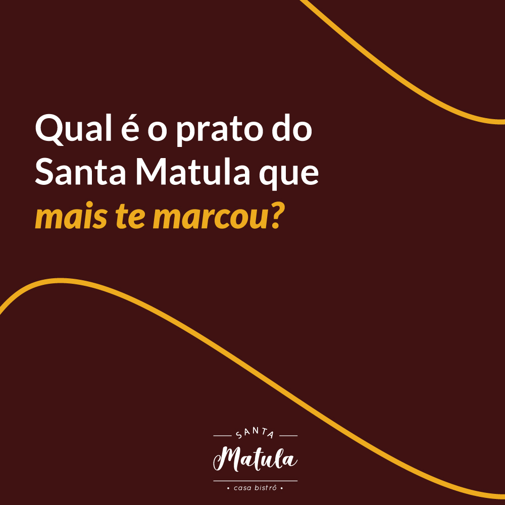 Santa Matula - Nossos pratos têm história. Foram criados... | Facebook