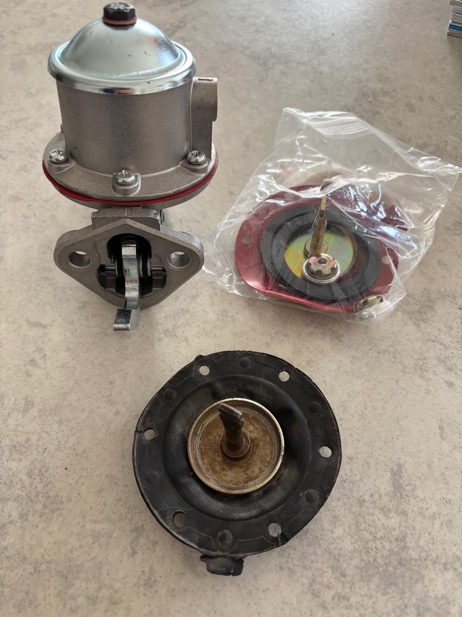 Fuel Pump With Lever & Gaskets – Fits Triumph TR3 / TR4 / TR4A, Vintage Classic 5 thumbnail image