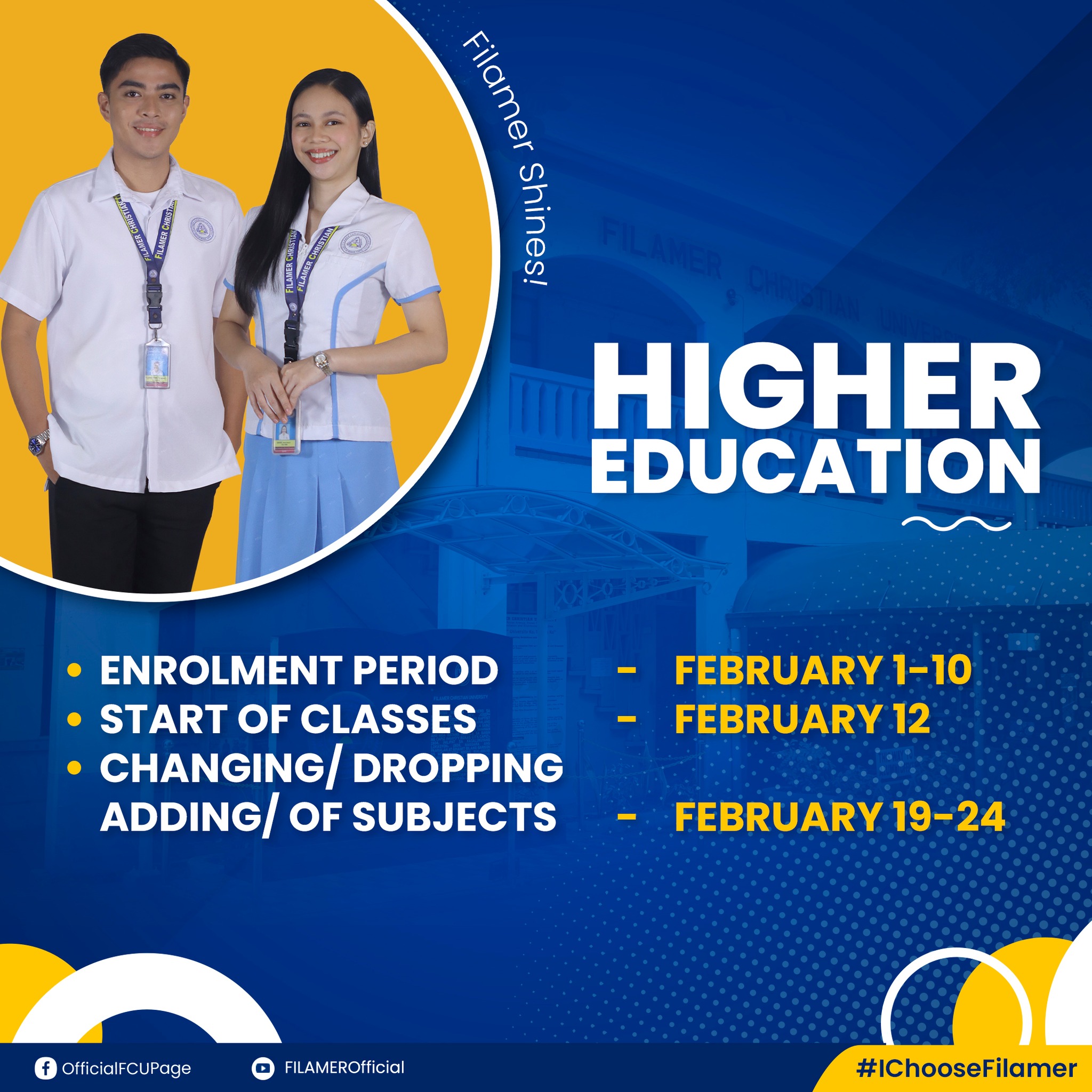 #FILAMERANNOUNCEMENT | Eyes... - Filamer Christian University