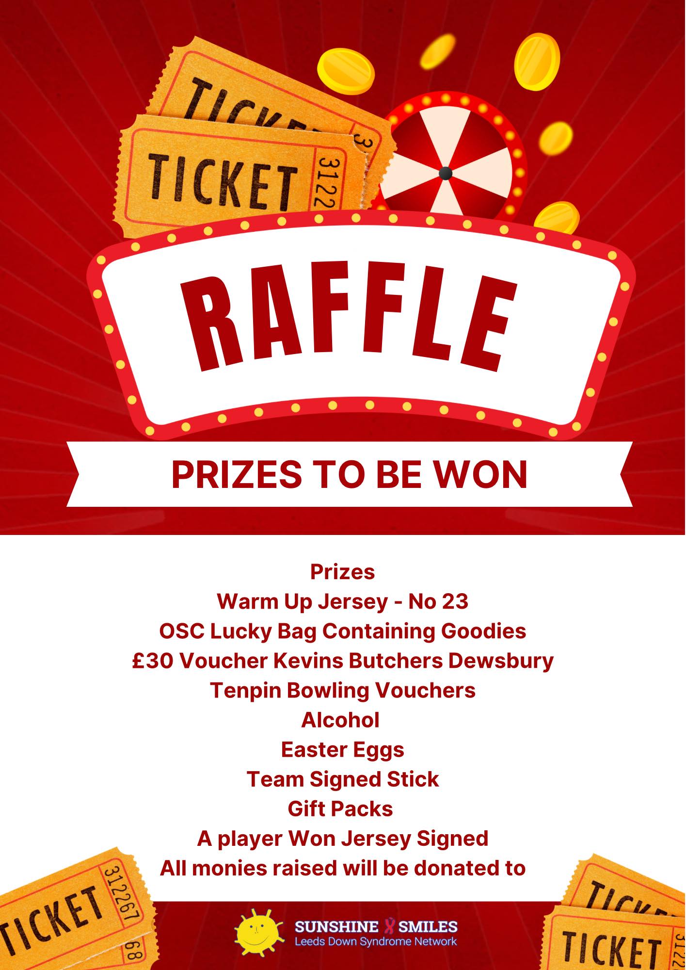 🎟️ Charity Raffle... - Leeds Knights Official Supporters Club | Facebook