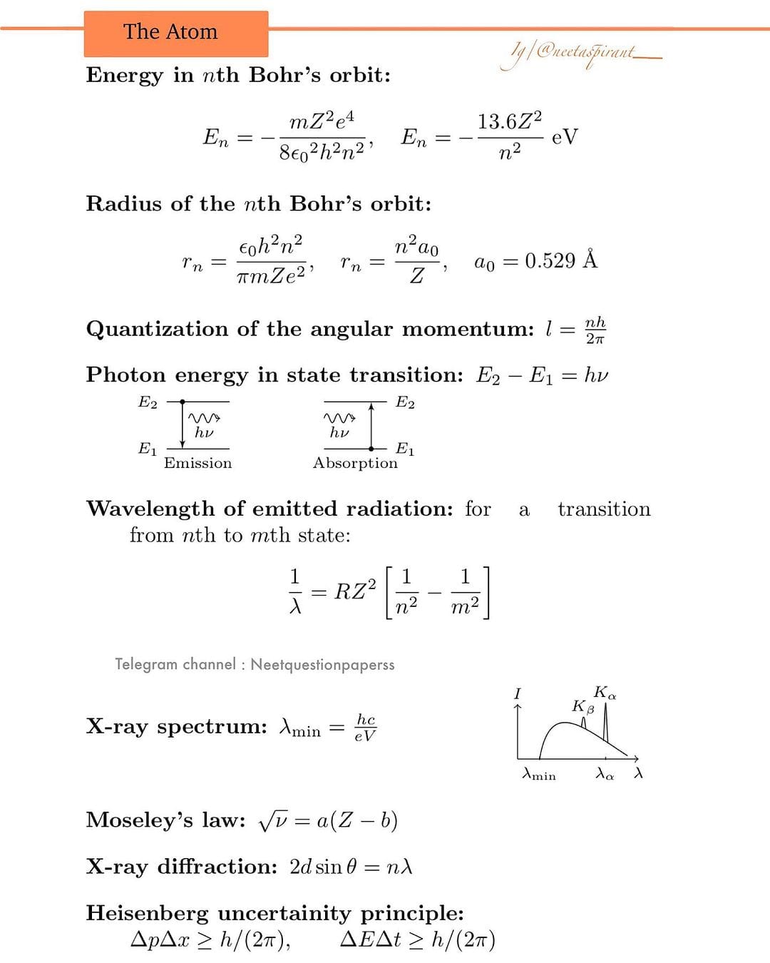 Physics formulas - Engineering Infinity