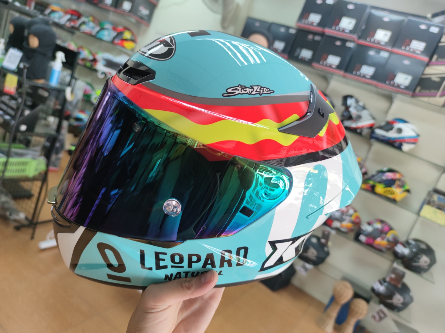 Kyt tt course Leopard... - Capy Racing Shop หมวกกันน็อค