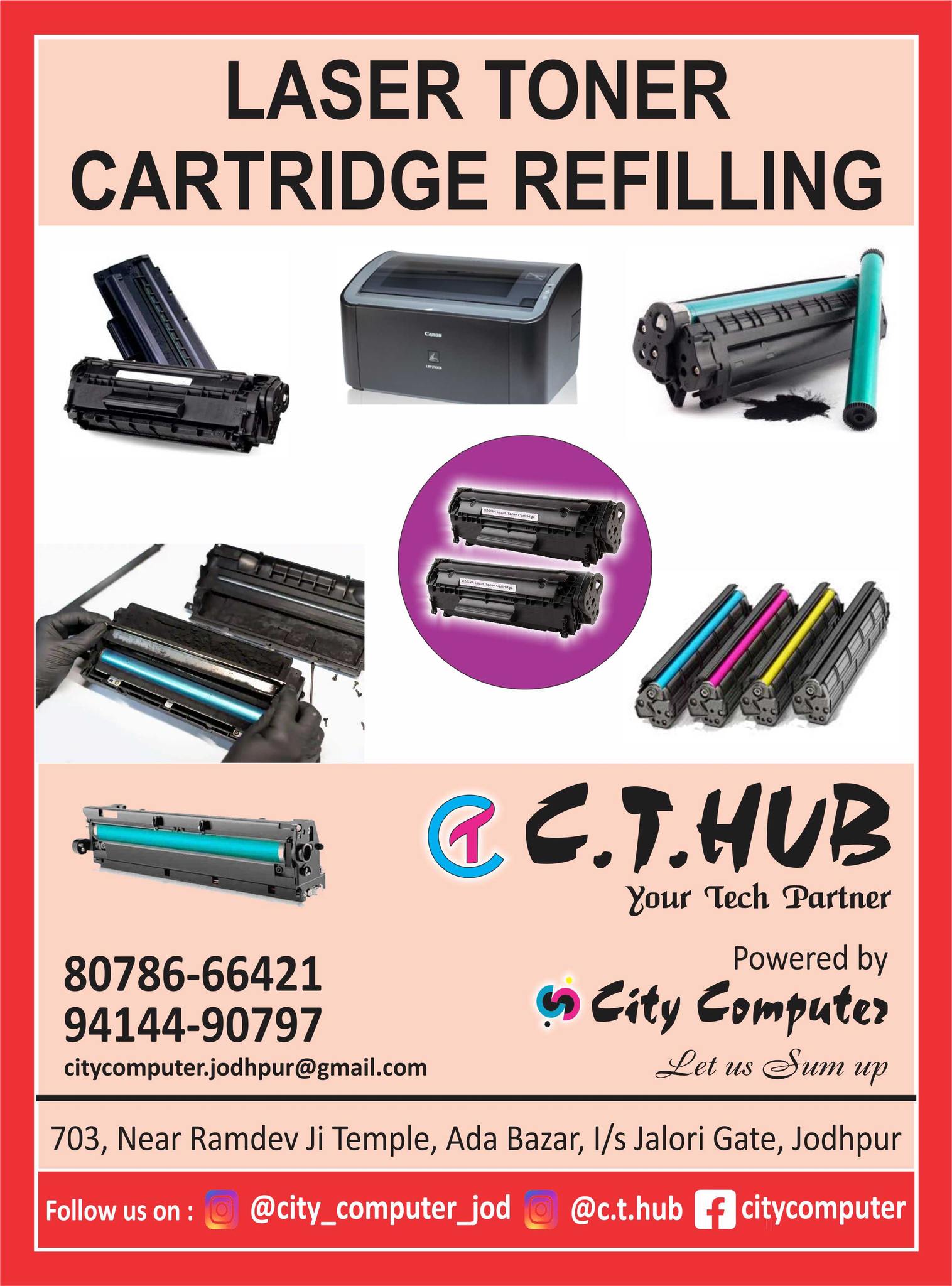 City Computer - CARTRIDGES (TONER) REFFLING.