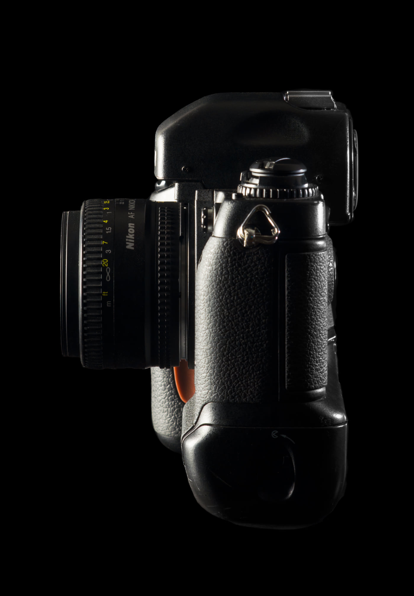 Nikon F5 with Nikkor AF-S 50mm D lens setup