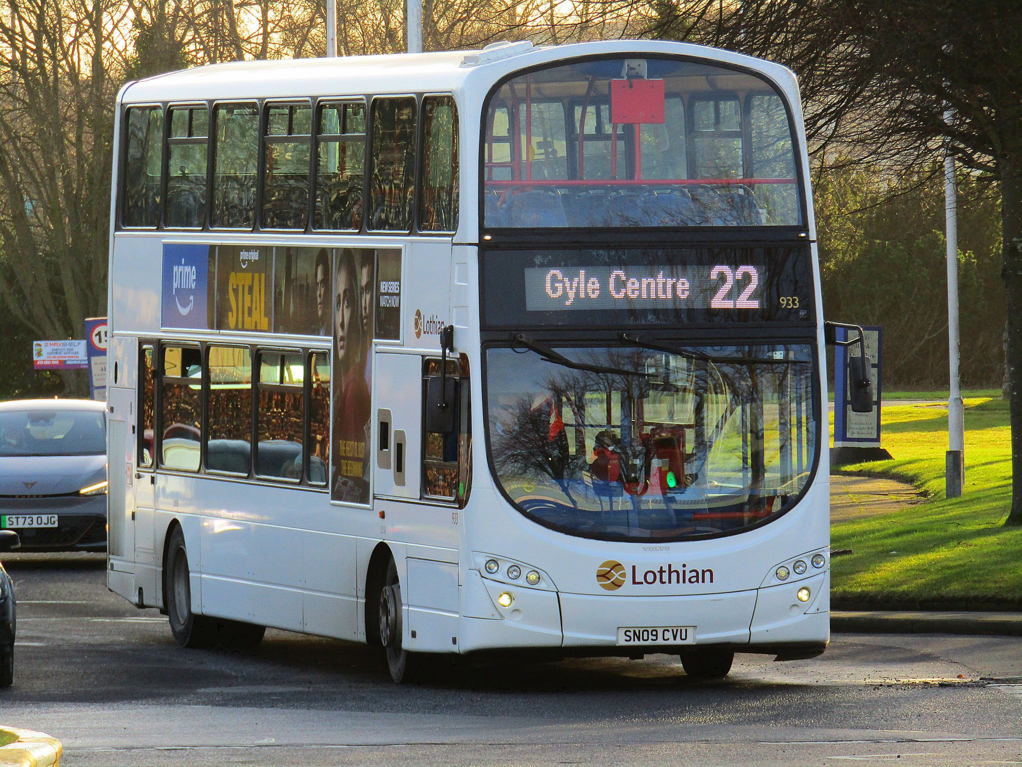 White B9 933 arriving at Journeys end from Granton Harbour 28/01/26 ...