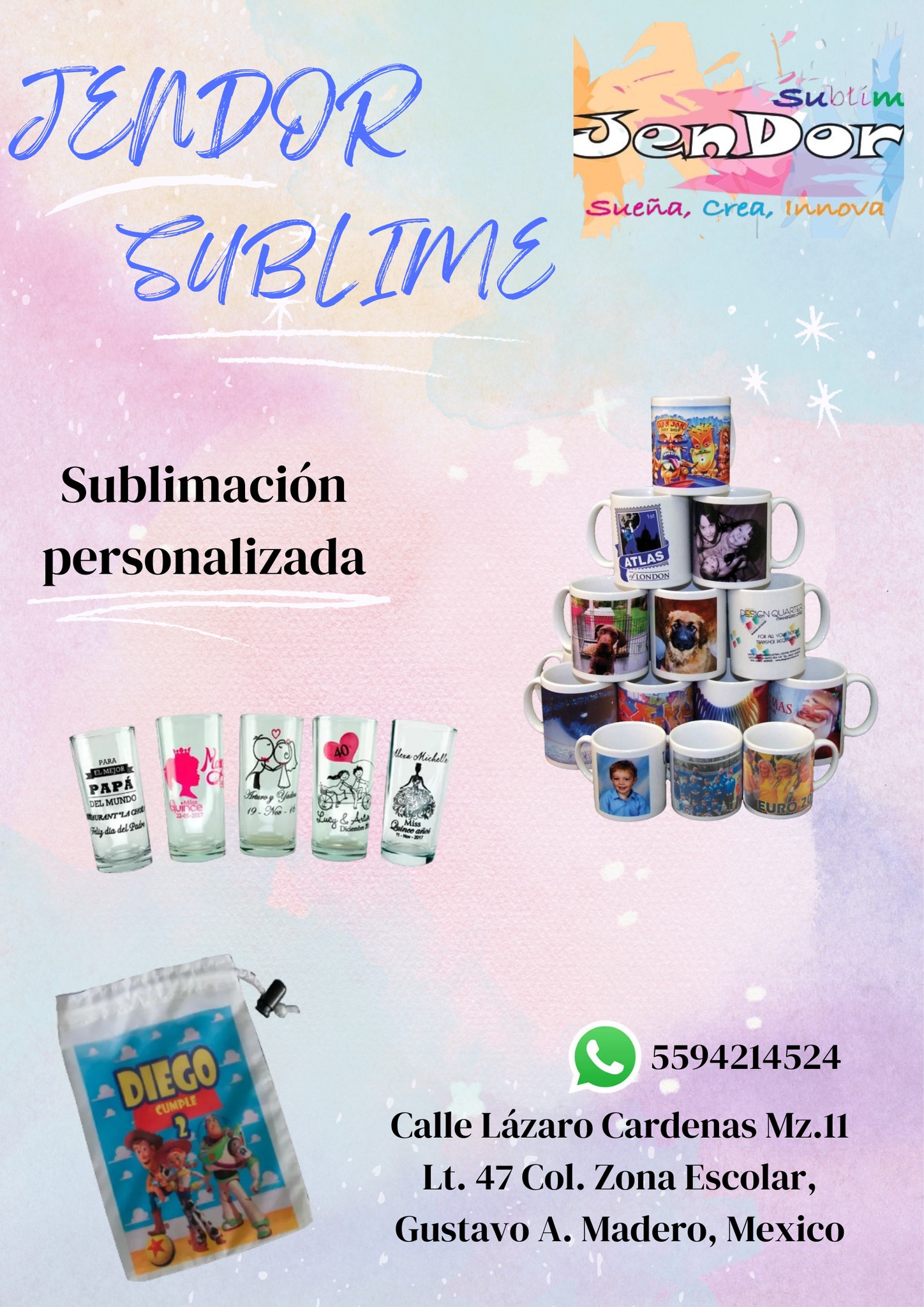 Jendor - Sublimado de productos, checa nuestro catalogo en Whats App ...