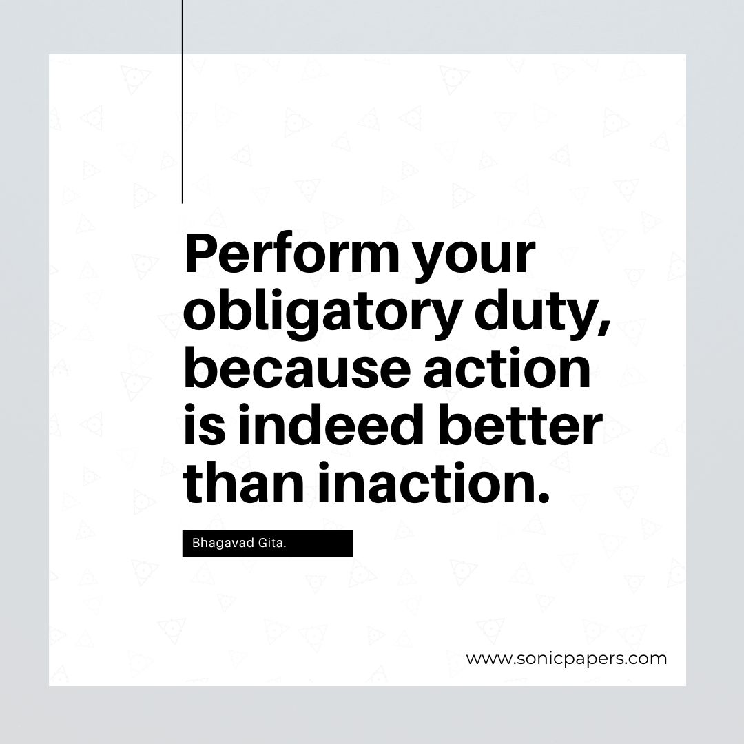SonicPapers - Perform your obligatory duty, because action... | Facebook