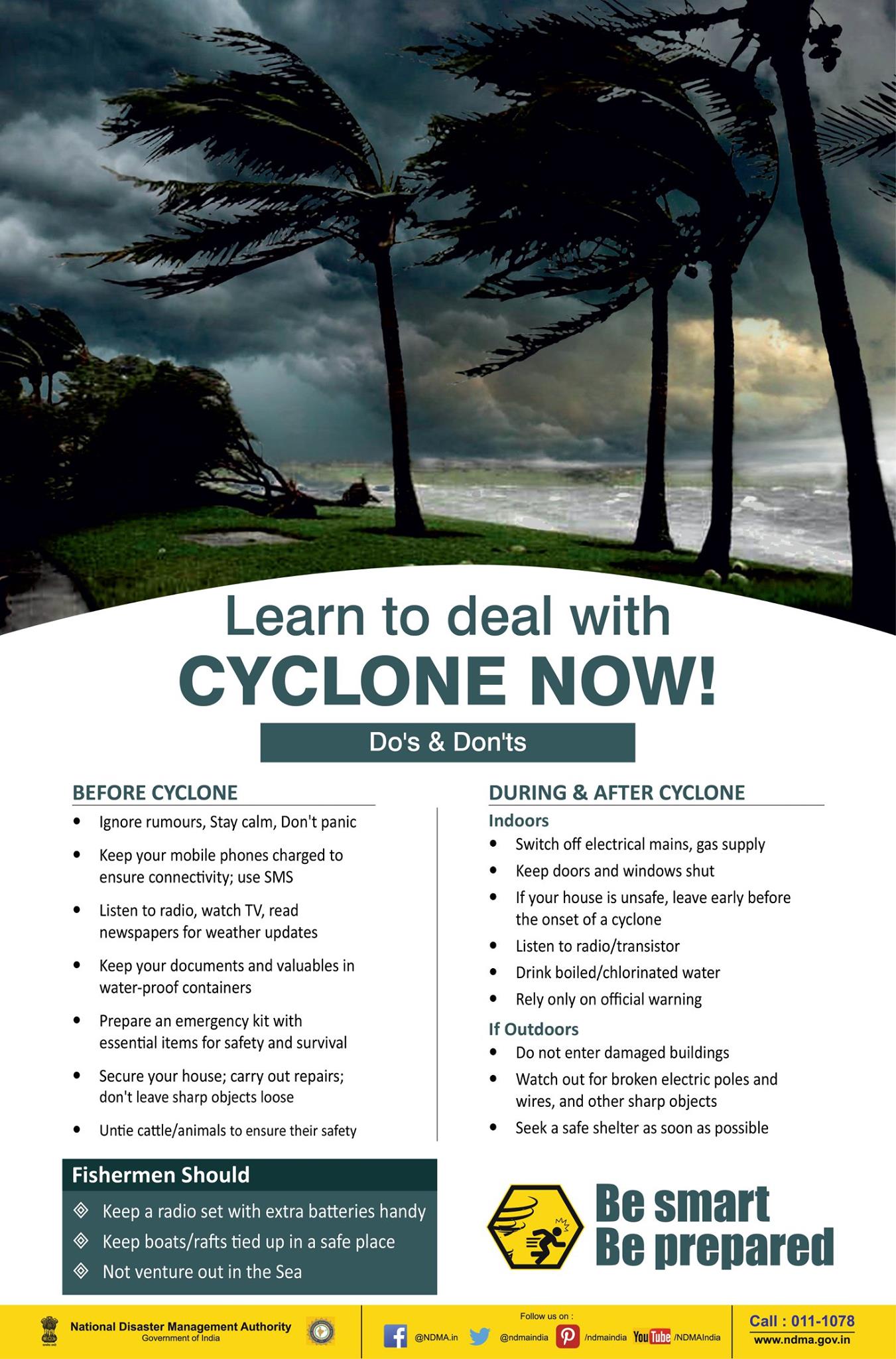 #Cyclone |... - National Disaster Management Authority, India