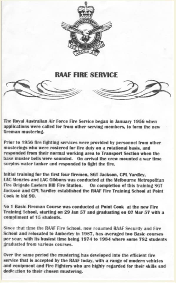 🇦🇺 Royal Australian Air Force 🚒... - Firefighters Australia | Facebook