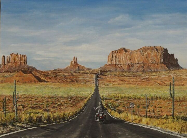 Route 66' sculpture by Vladimir Kush
