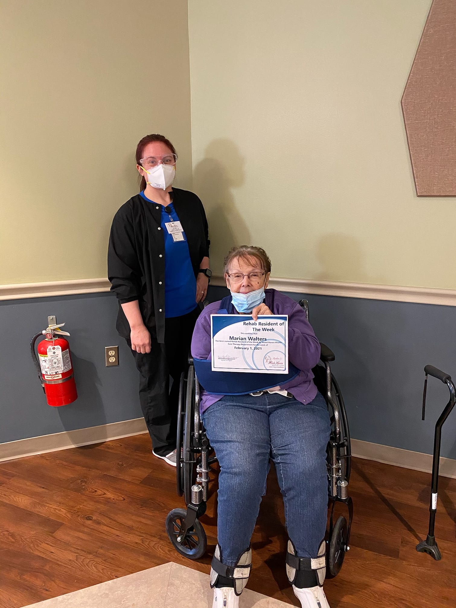 Wood - Congrats goes out to Marian! She was named our Rehab Resident of ...