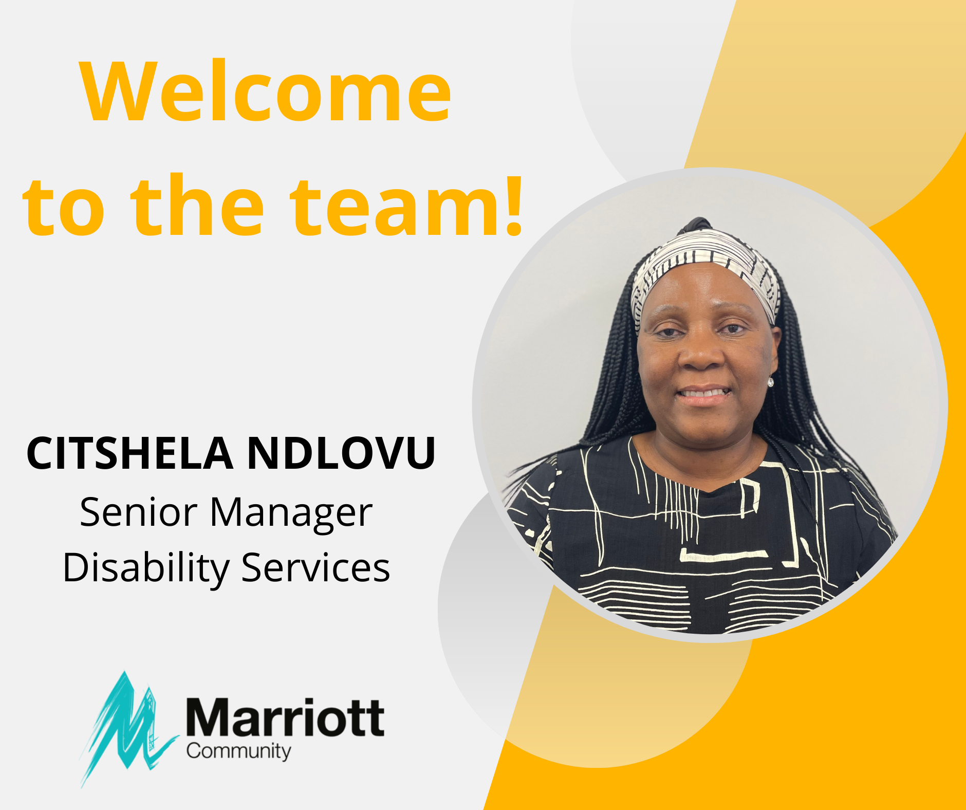 We are pleased to welcome... - Marriott Support Services | Facebook