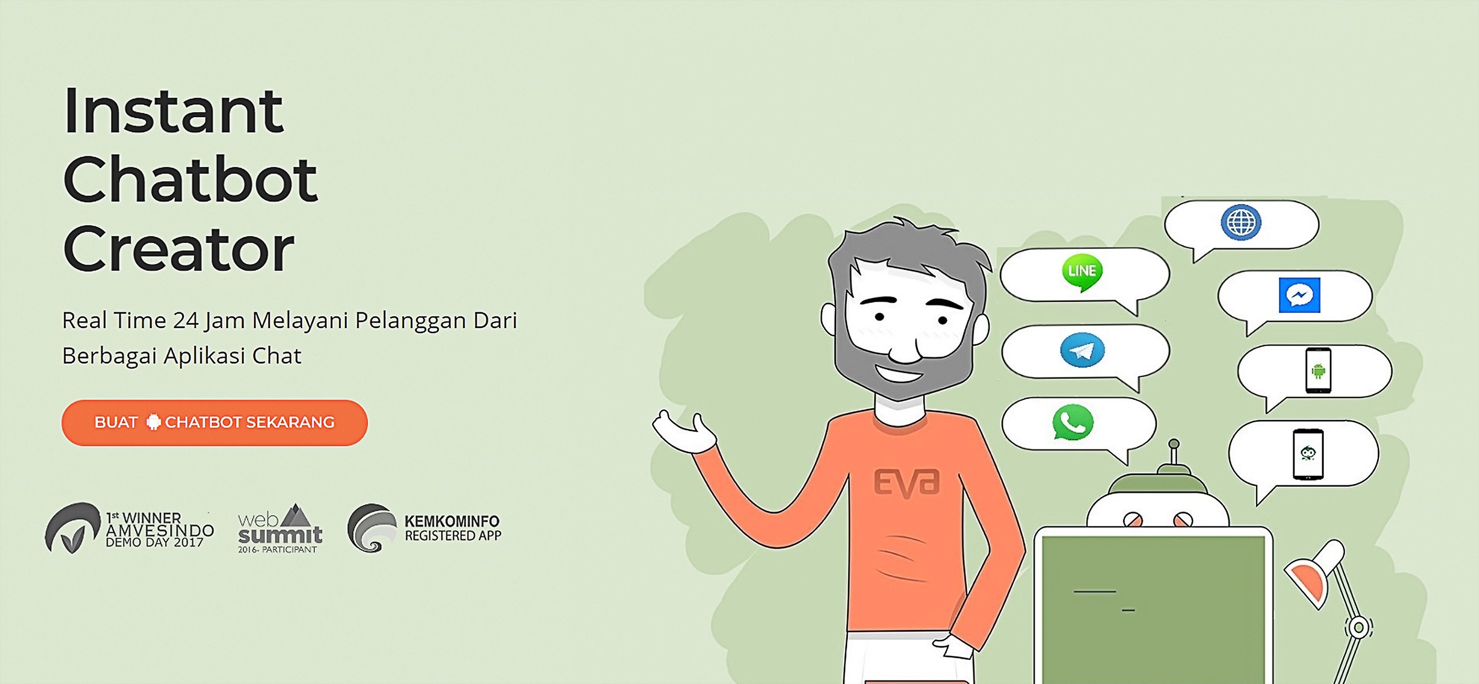 EVA Instant Chatbot Creator
