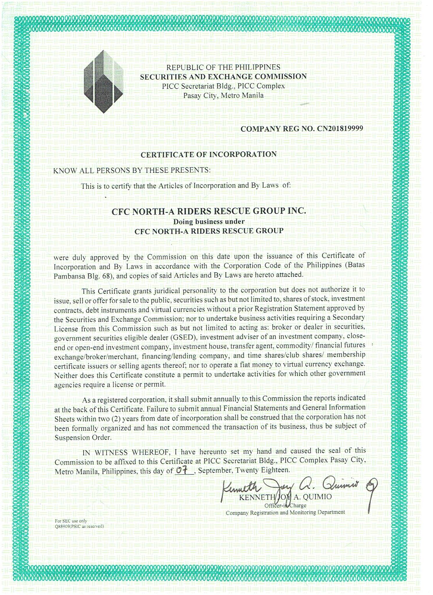 CFC Riders Rescue Group | Caloocan