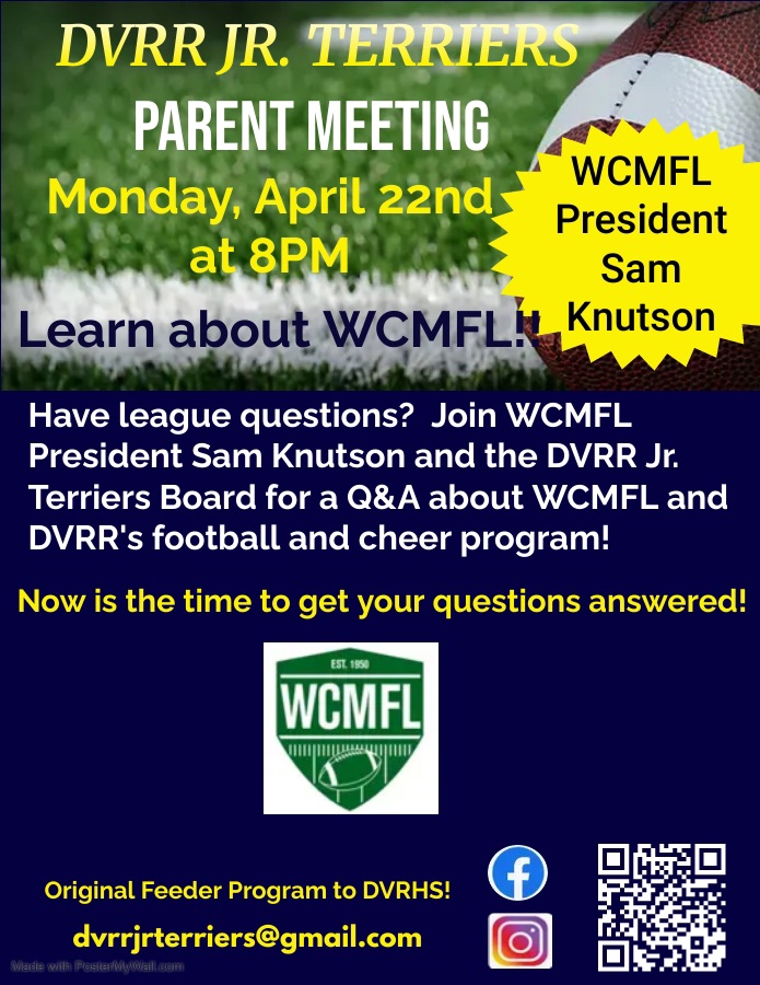 DVRR Jr Terriers presents Q&A with Sam Knutson President of WCMFL